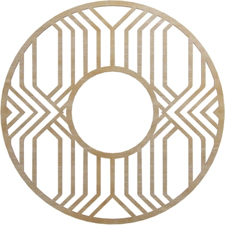 Ekena Millwork Empire Wood Fretwork Pierced Ceiling Medallion, Hickory, 26"OD x 9 1/2"ID x 1/4"T CMWP26X26X0250EPHI